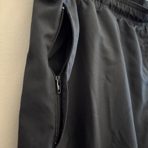 adidas Black & Teal Stripe Windbreaker Track Pants w Toggle Ankle Cuff - Picture 5 of 13